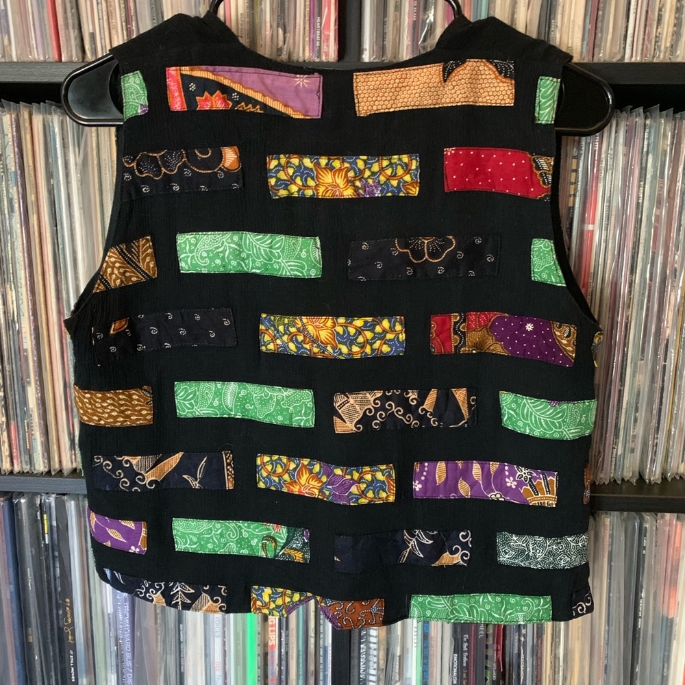Hippie Patchwork Vintage Vest - image 2